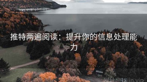 推特两遍阅读：提升你的信息处理能力
