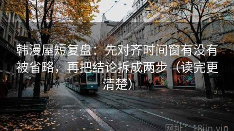 韩漫屋短复盘：先对齐时间窗有没有被省略，再把结论拆成两步（读完更清楚）