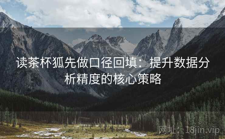 读茶杯狐先做口径回填：提升数据分析精度的核心策略