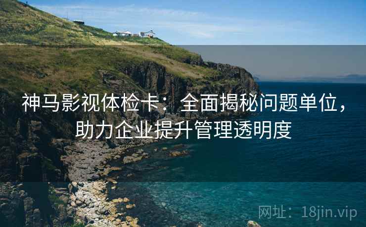 神马影视体检卡：全面揭秘问题单位，助力企业提升管理透明度