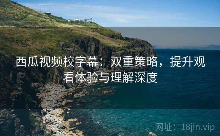西瓜视频校字幕：双重策略，提升观看体验与理解深度
