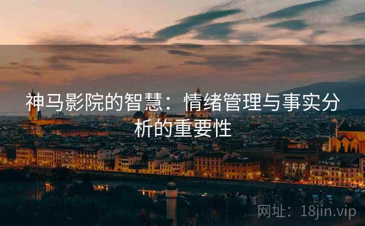 神马影院的智慧：情绪管理与事实分析的重要性
